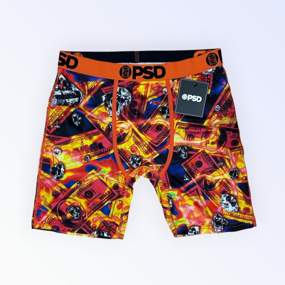 PSD Men's Underwear Money Print Boxer Briefs